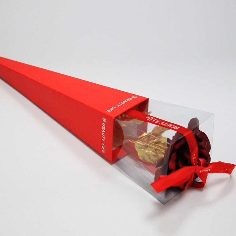 24K Gold Foil Flower, Golden Rose, Torch Single Flower Bouquet, 520 Qixi Festival Teacher's Day Gift