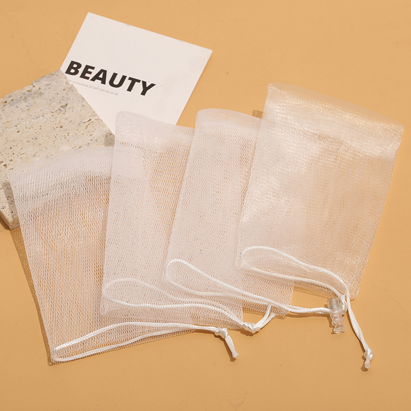 Foaming Net Foaming Net Bag Wholesale Facial Cleanser Handmade Soap Bag Soap Net Bag Storage Face Wash Bath Soap Cleansing