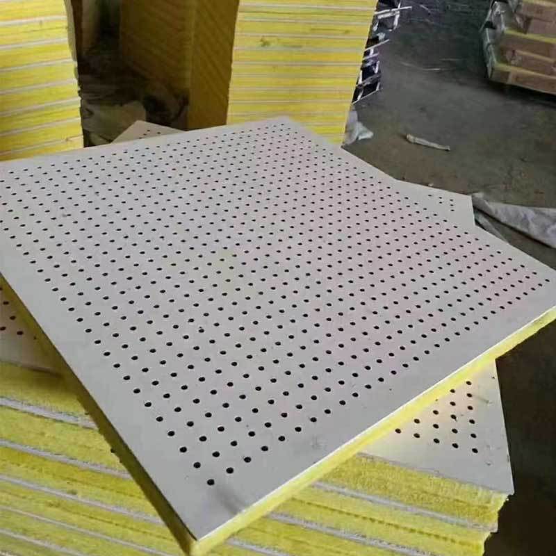 Perforated Composite Gypsum Board, Perforated Calcium Silicate Board, Soundproofing and Fireproofing Wall and Ceiling Acoustic Panels for Factories
