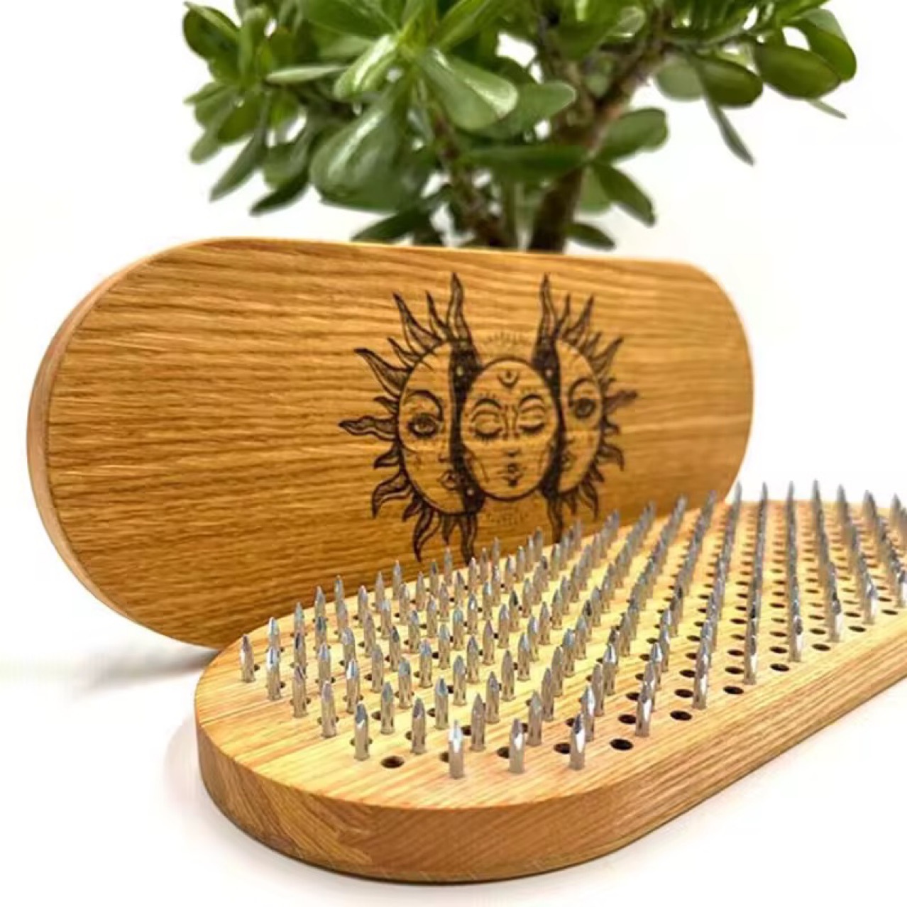 Кросс-бордерная креативная йога медитация педаль для ног деревянная йога доска дзен йога практика доска акупунктурный массаж расслабляющая доска