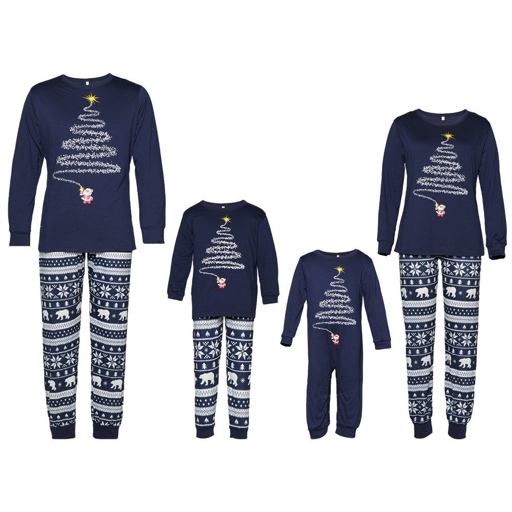 2025 Manufacturer Christmas Family Clothing, Christmas Family Clothing, Cotton Family Pajamas Set for a Family of Three and Four