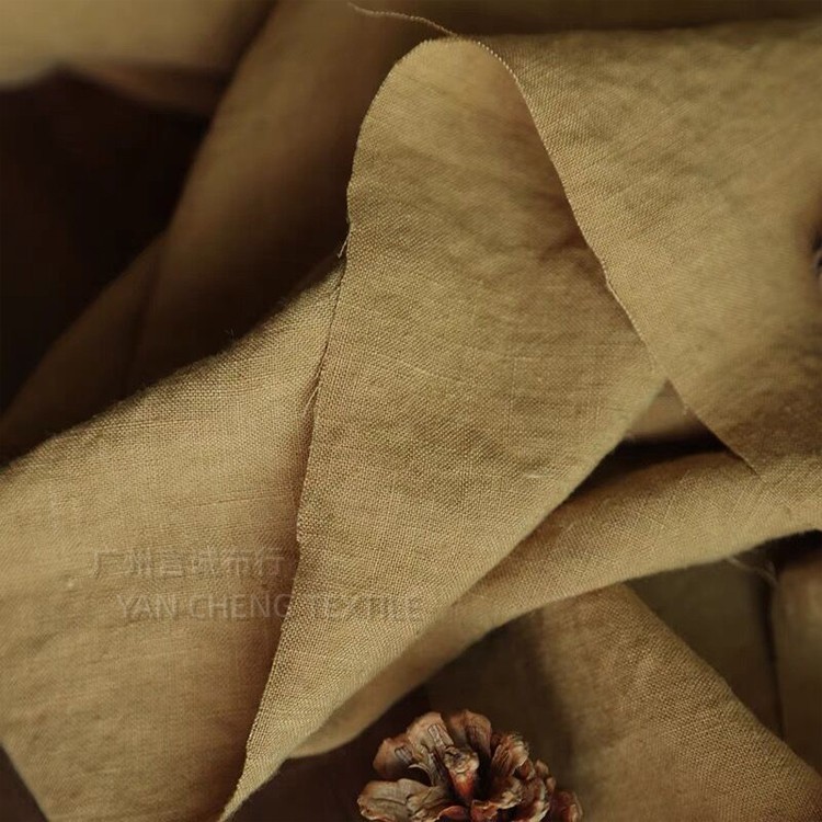 Natural Hemp Sand Wash Fabric Pure Hemp Plain Wash Old Vintage Fabric Hemp Linen Casual Wash Hemp Cloth