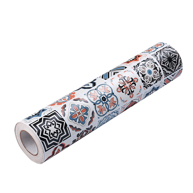 Floor Stickers Bathroom Renovation Stickers Self-adhesive Toilet Waterproof Wall Stickers Toilet Floor Stickers Non-slip