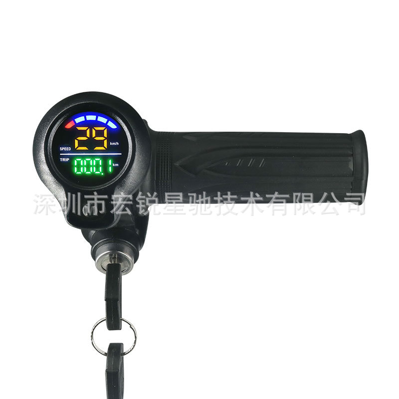 On behalf of the driving car electric car turn key power switch speed mileage display handle scooter governor handle