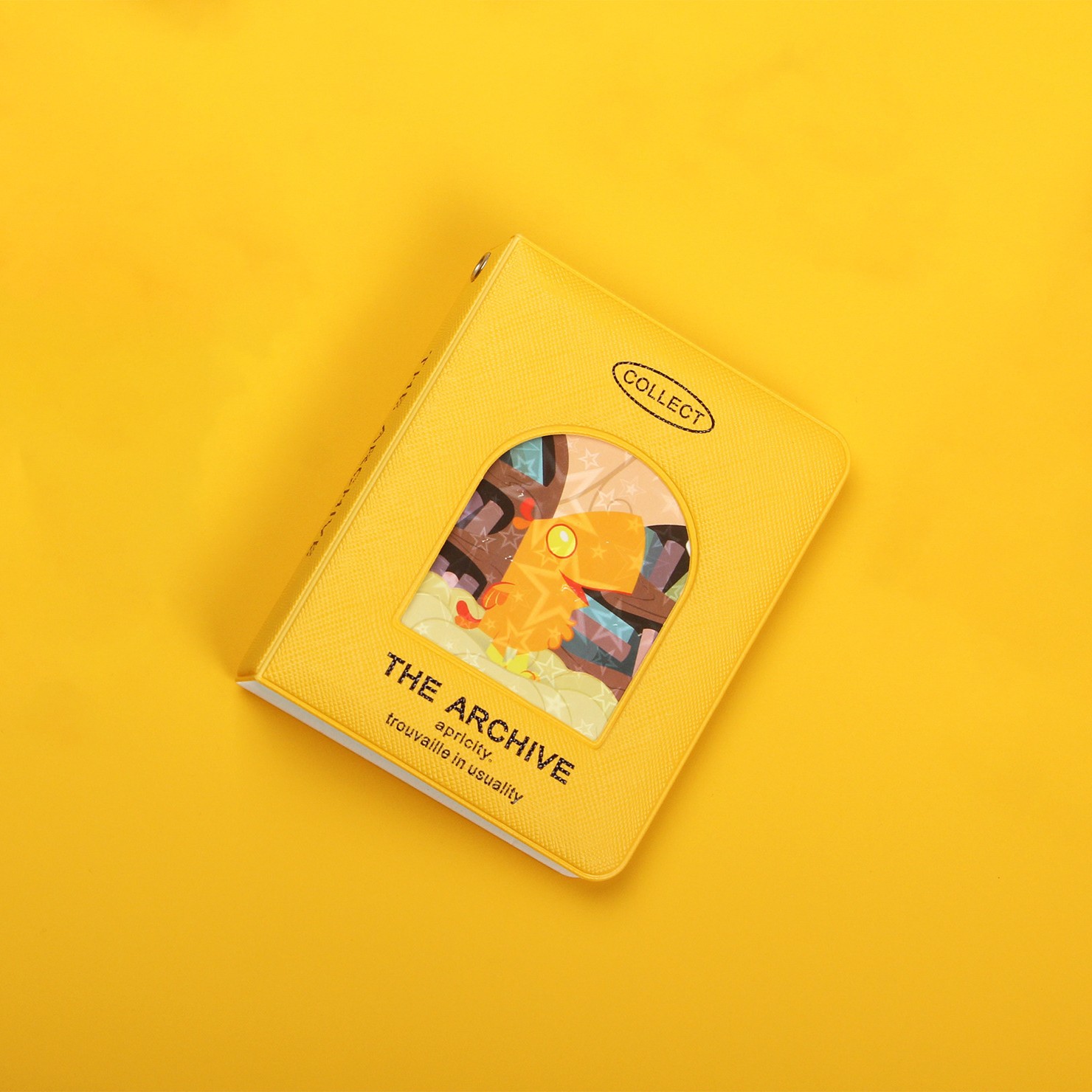 Ins Pony Polaroid Card Book Window Hollow 3-inch Mini Polaroid Card Tour Photo Solid Color Storage Album Card Bag