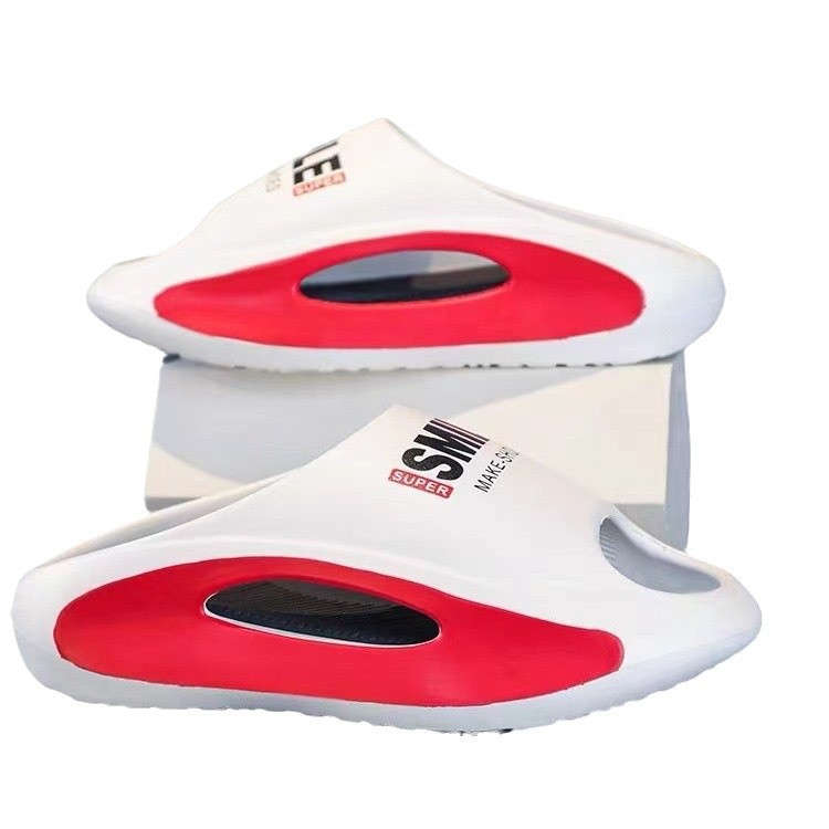 Slip-on Slippers Men's Summer Outdoor Wear Fashionable EVA Paint Outdoor Sports Soft Bottom Beach Coconut Slippers for Men