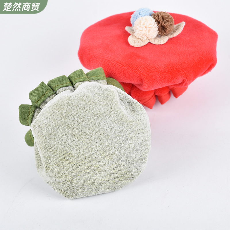 Velvet Door Handle Gloves, Anti-Cooling Gloves, Anti-Static Fabric Gloves, Korean Style Warmth in Autumn and Winter