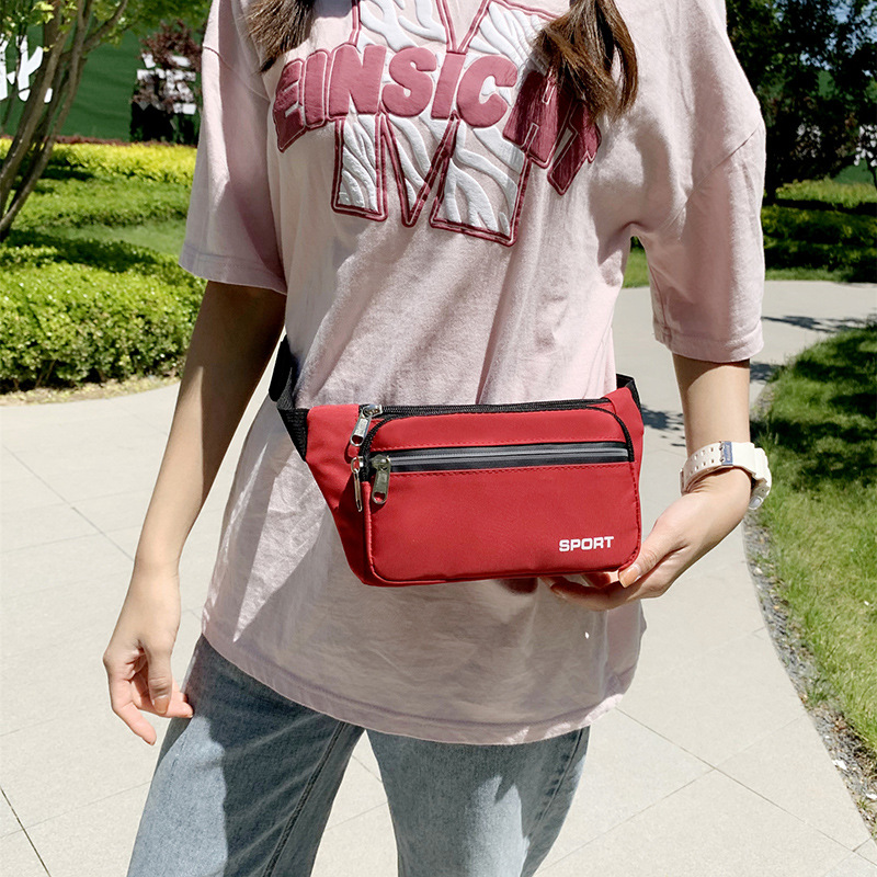 New Waist Bag for Men and Women Outdoor Sports Running Crossbody Bag Large Capacity High Men's Work Site Cashier Waist Bag