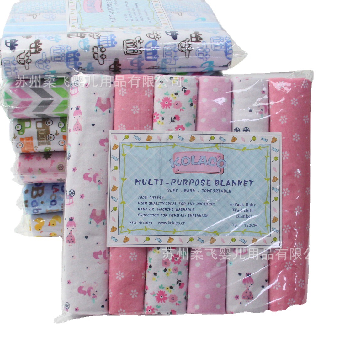 Kolaco Baby Cotton Swaddle Velvet Cotton Blanket Baby Blanket Swaddleme Fleece Cloth Wrap