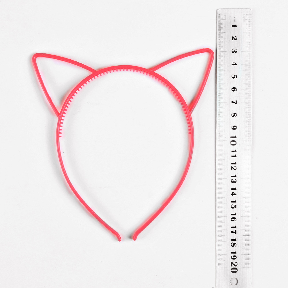 Xintian cartoon headdress children's cute hairpin jewelry Korean hair accessories plastic cat ears hairband supply