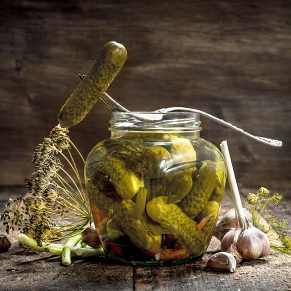 Russian style pickled cucumber bottled open lid instant Russian pickled cucumber wholesale support one-piece delivery