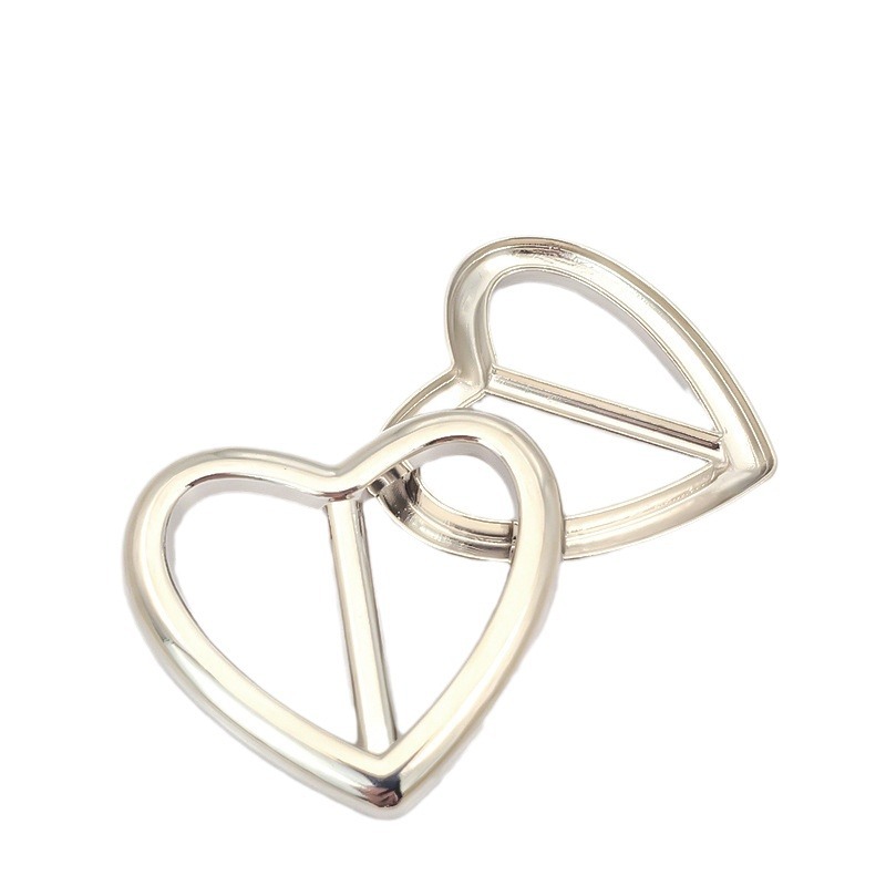 Metal corner buckle knotted buckle silk scarf button shirt short sleeve hem fixed buckle decorative buckle Baita T-shirt buckle