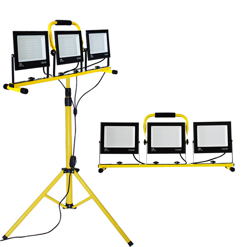 Amazon Hot Led Work Light Mobile Bracket Outdoor Repair Searchlight Site Lighting Mains Projection Light