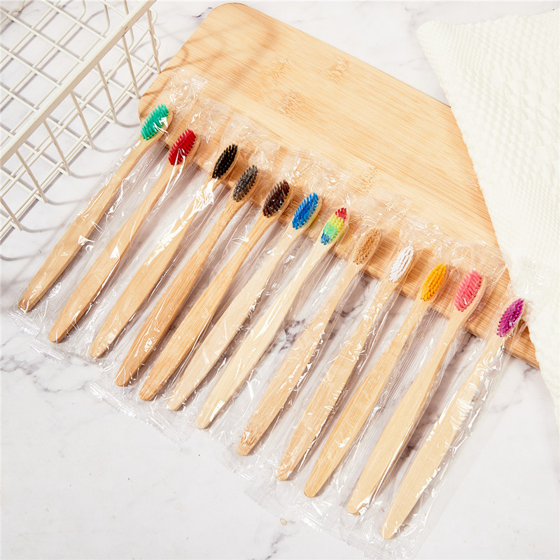 Hotel Hotel Disposable Toothbrush Hotel Homestay Dental Toothpaste Bamboo Charcoal Soft Hair Bamboo Toothbrush Bamboo Toothbrush Customization
