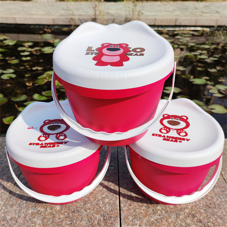 Пластиковый пуф для хранения, детский стул с крышкой, портативный