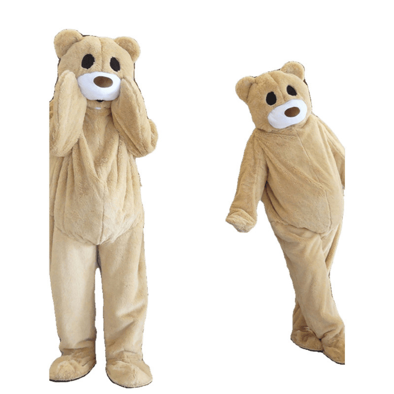 Dancing Bear Puppet Costume Teddy Bear Cute Cartoon Doll Costume Summer Style Walking Hood Performance Props