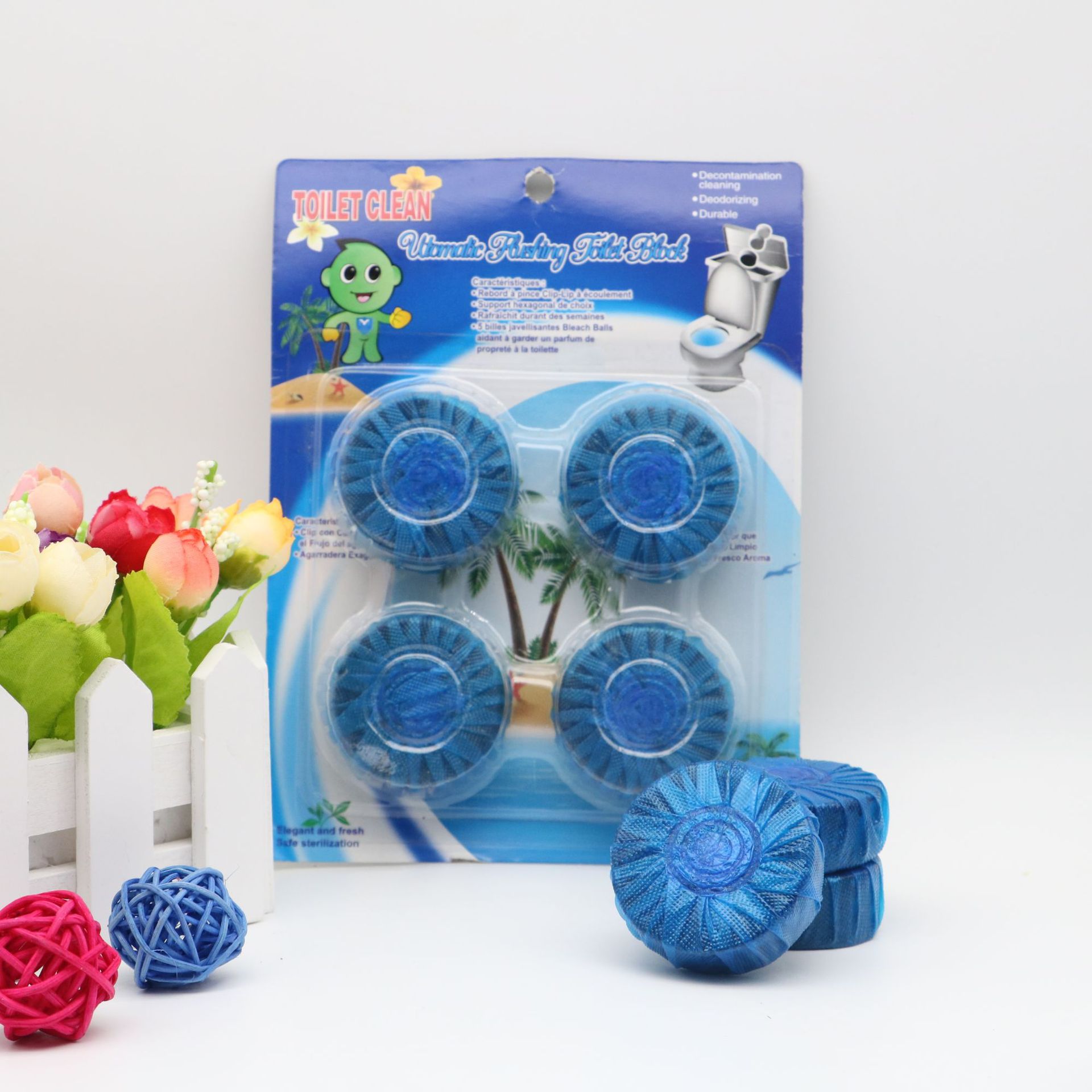 Blue bubble toilet cleaner natural fragrance toilet ball toilet cleaner wholesale
