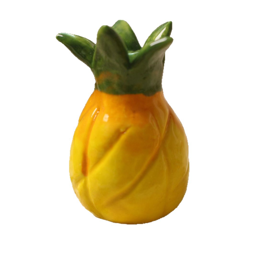 Fruit Artificial Ceramics Jingdezhen High Temperature Ceramics Hand-Painted Ornaments Night Market Stall Desktop Ornaments Tea Pet Wholesale