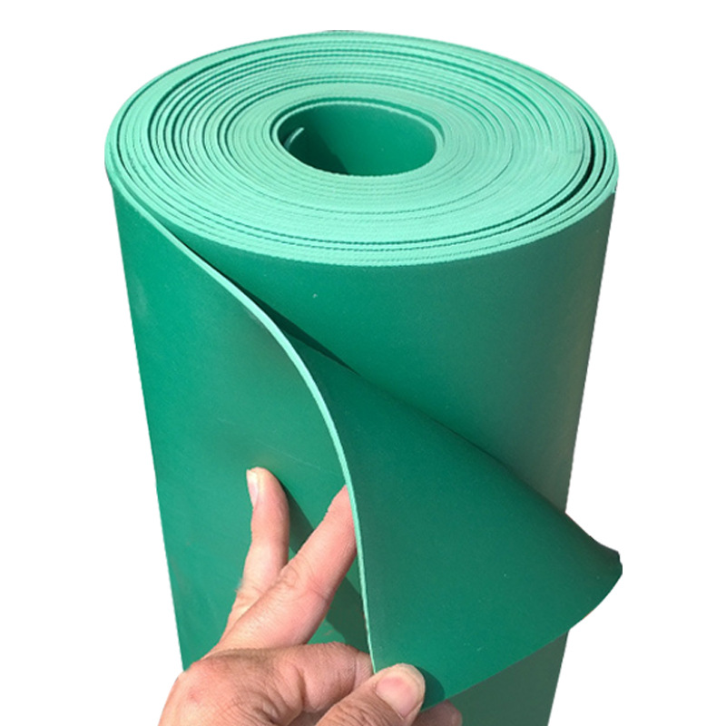 Green carved rubber plate chemical pool desulfurization pool lining anti-corrosion PVC rubber plate welding acid and alkali resistant pvc soft plate