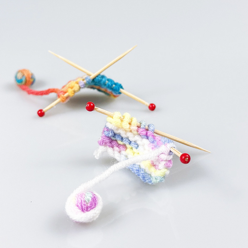 1:12 dollhouse dollhouse Miniature Mini Artificial Wool Props diy Accessories Knitted Sweater Wool Ball