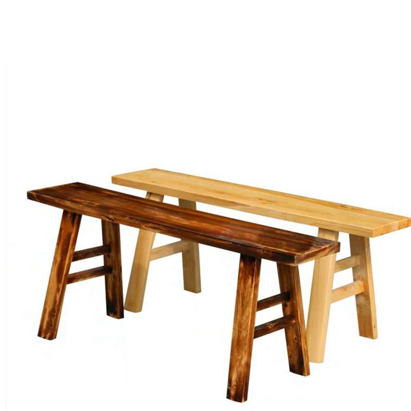 Outdoor Wedding Bench, Log Bench, Long Bench, Hot Pot Bench, Dining Table Bench, Exercise Bench