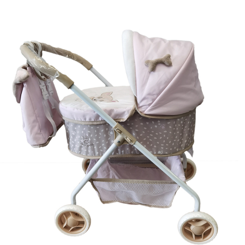 Custom foreign trade export children's play toy doll cart doll cart color box packaging