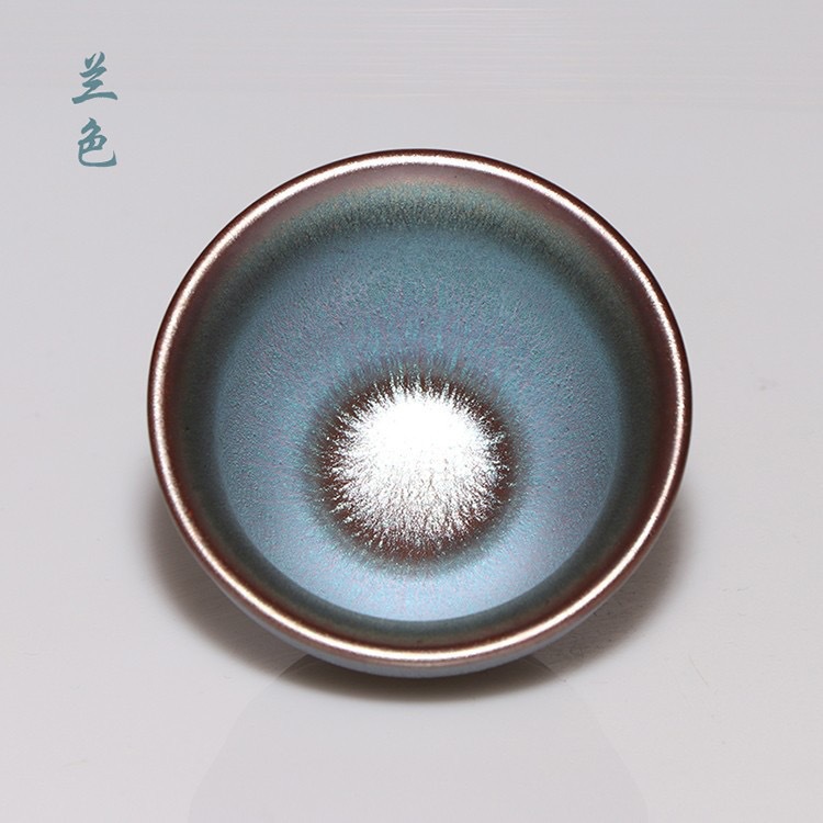 Authentic Pure Raw Ore Iron Tire Pure Handmade Caijin Jianyang Jianzhan Yangcai Couple Cups Set Tea Cages High-end Gift Box