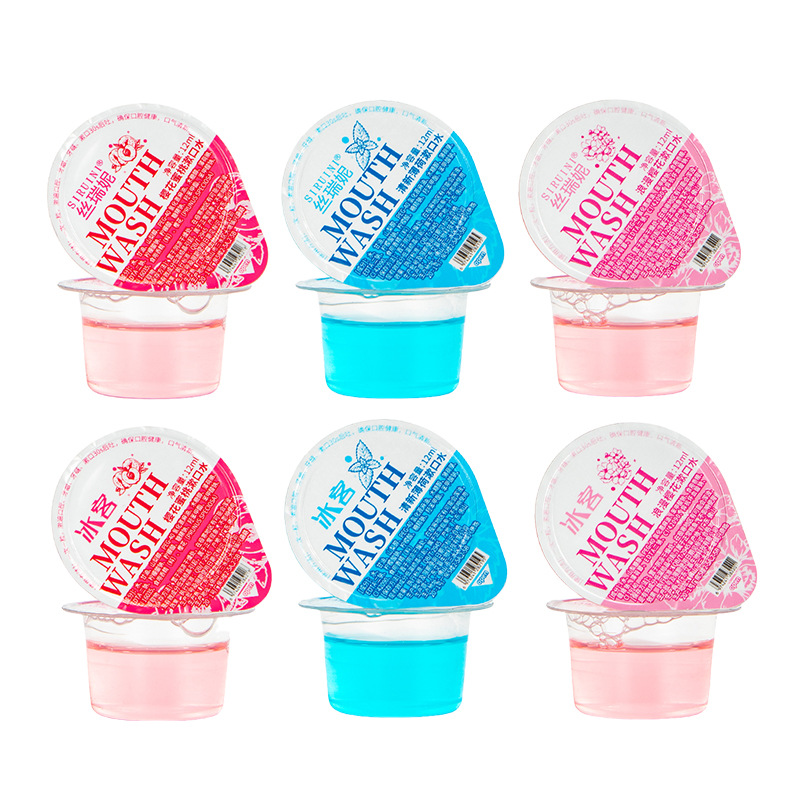 Factory jelly cup mouthwash in stock independent fresh breath hotel wholesale disposable portable with mouthwash