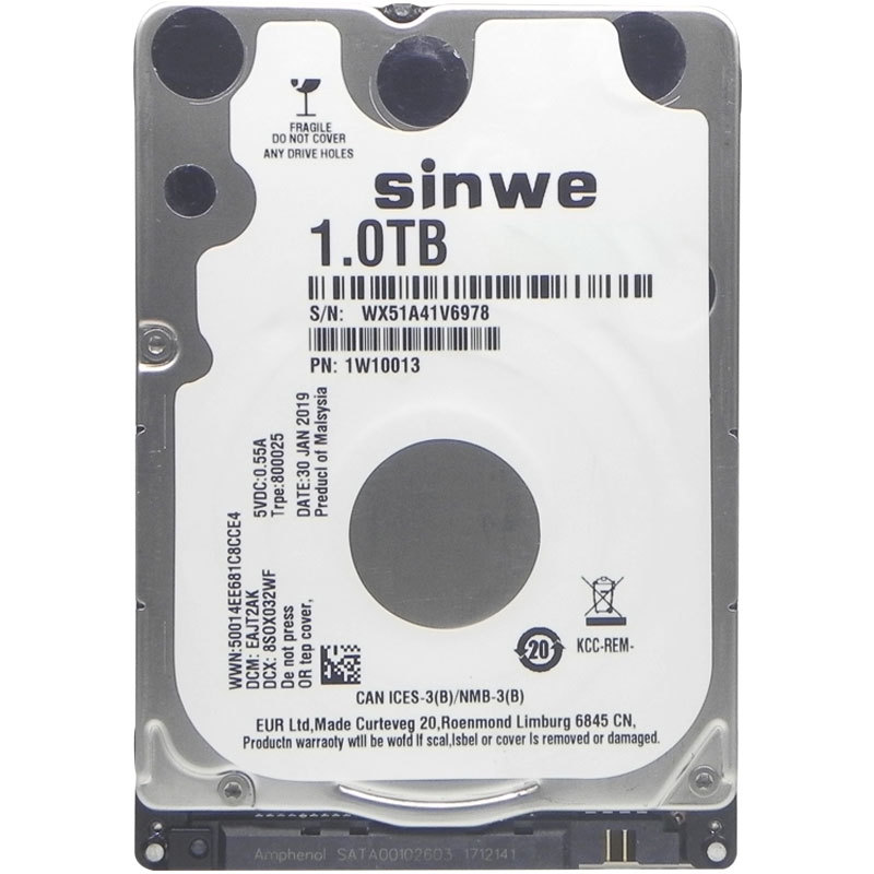 Laptop Hard Drive 1t 2.5-Inch 1Tb Sata Serial Hard Drive Sinwe Mechanical Hard Drive 1t Non-Solid State Drive