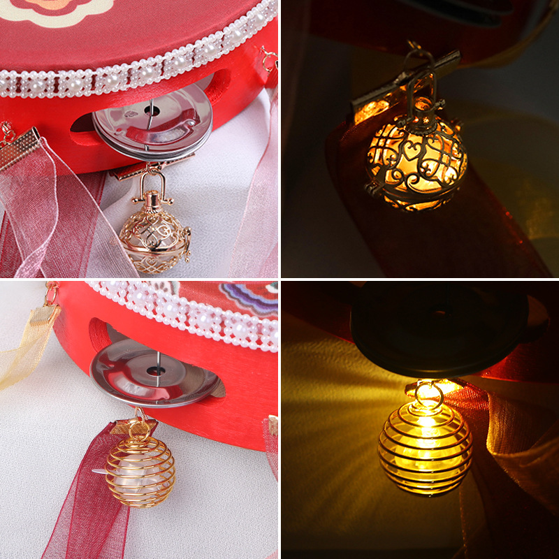 Dunhuang Flying Dance Tambourine Upper Tambourine Drum Dance Props Ribbon Bell Drum Classical Dance Ribbon Drum Hanfu Photo