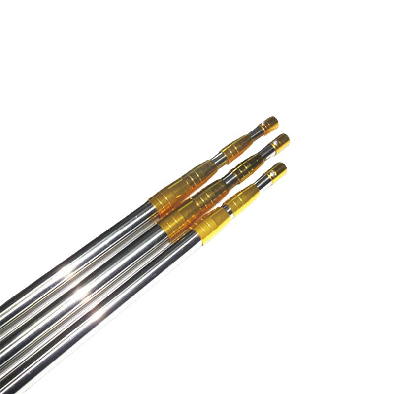 Factory wholesale fishing accessories stainless steel wire rod 2.1 meters 3 meters telescopic harpoon rod fishing gear wire rod