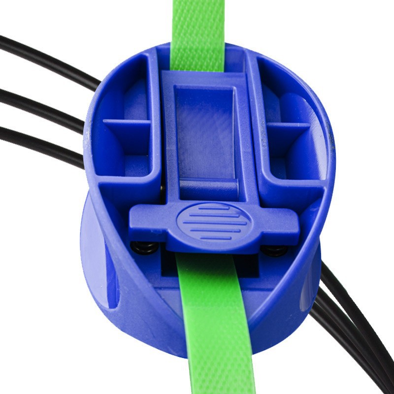 Packing belt tray belt threading device into little mouse manual belt threading device non-bending waist packing machine button auxiliary PET