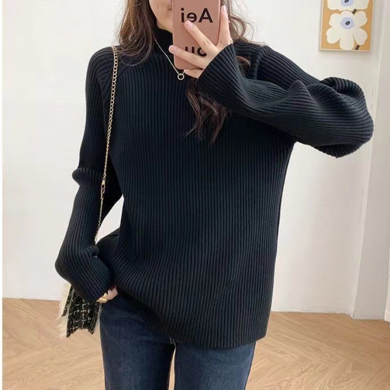 Breastfeeding Sweater Autumn and Winter Out Hot Mom Postpartum Breastfeeding Top 2024 Wear Loose Slimming Knitted Clothes