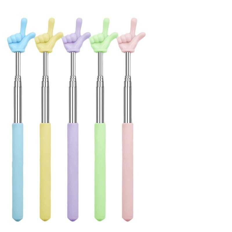 Stainless steel telescopic finger reading stick children's reading finger reading stick baton pointer blackboard teacher teaching pole