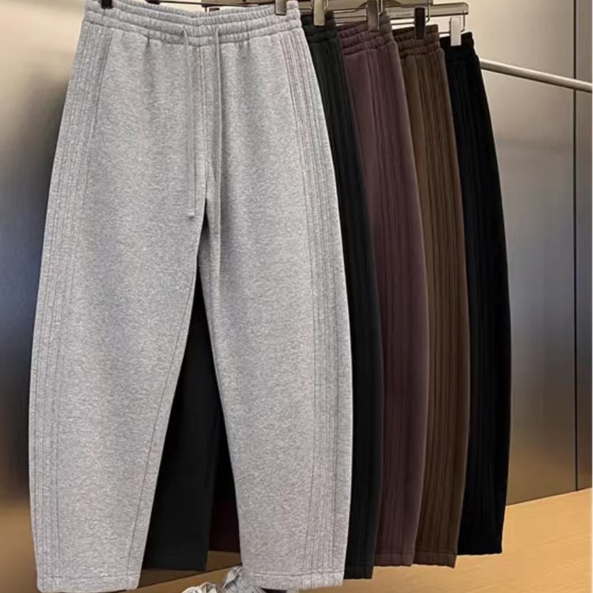 Свободные широкие брюки-бананы для пар, весна однотонные повседневные спортивные брюки корейский стиль модные