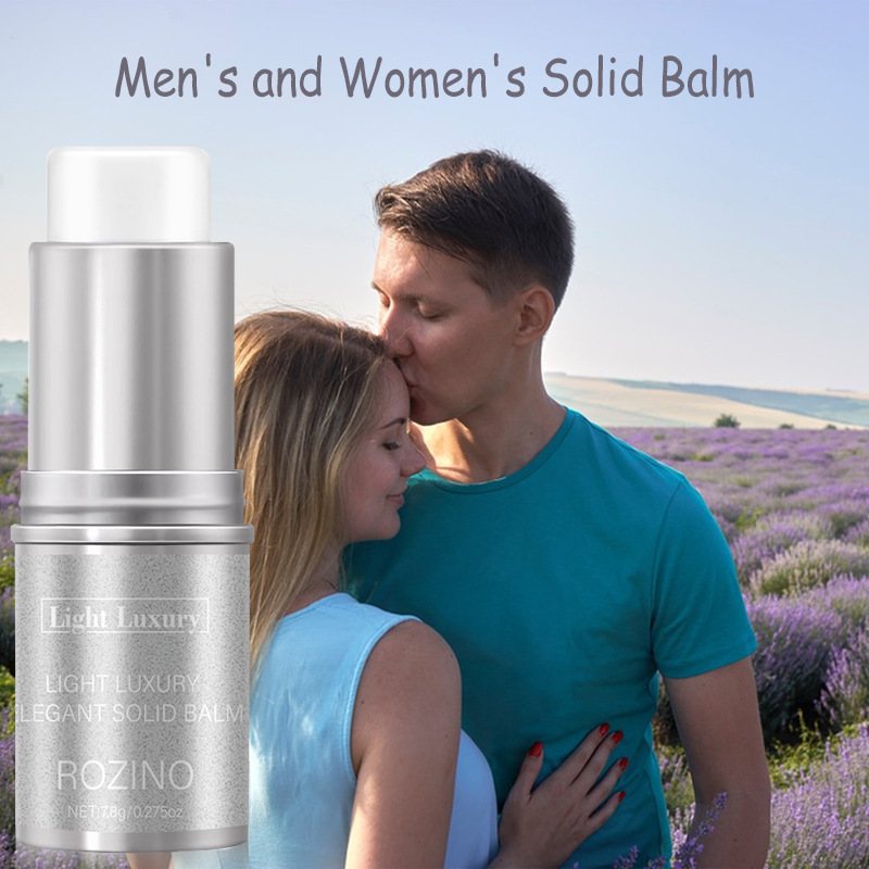 [Cross-Border Supply] Rozino Men's and Women's Deodorant with Long-Lasting Fragrance, Portable Solid Perfume, Portable Deodorant