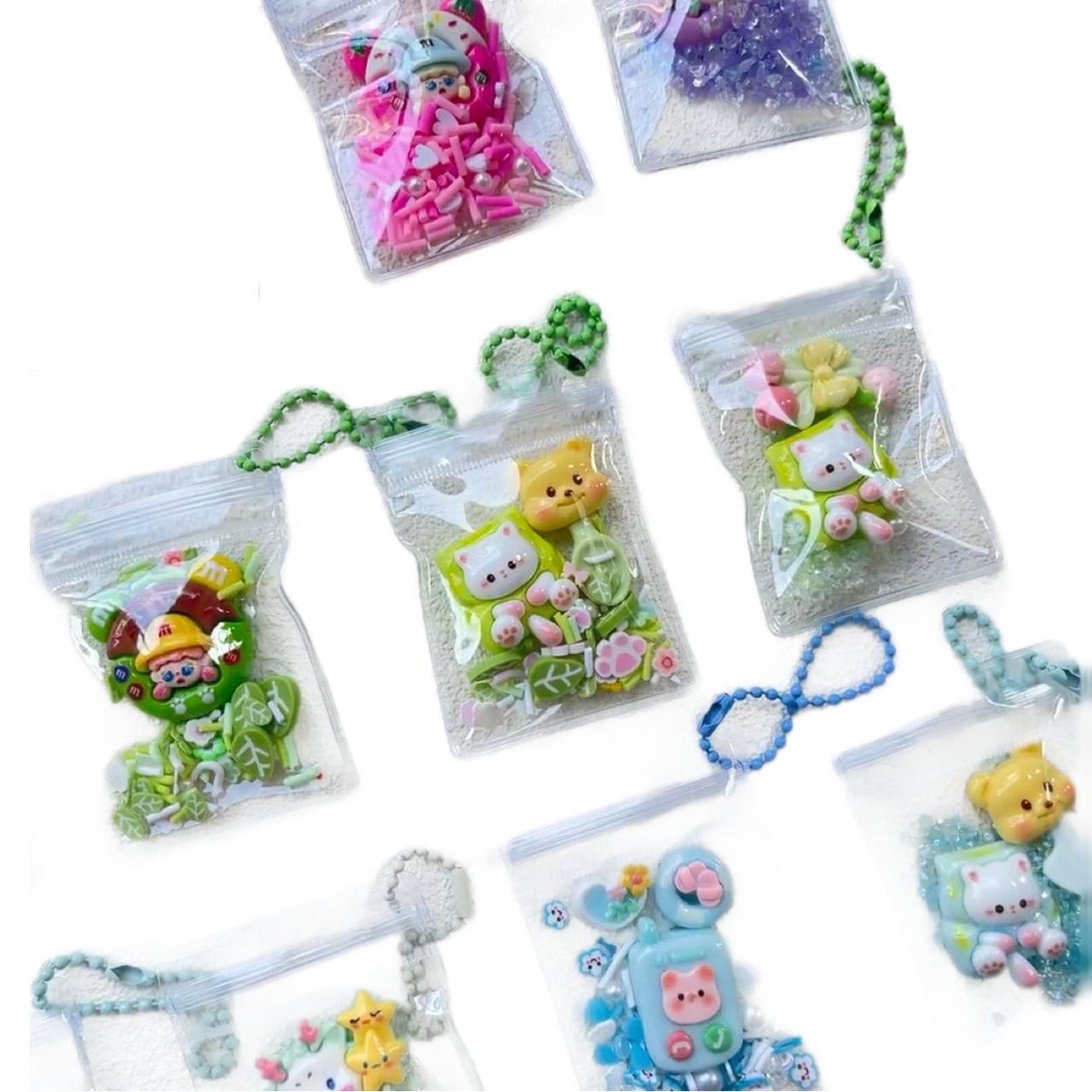 Cartoon Waler Bag Transparent Thickened Keychain Puppy Cute Bag Pendant Pendant Mobile Phone Student Wholesale Live