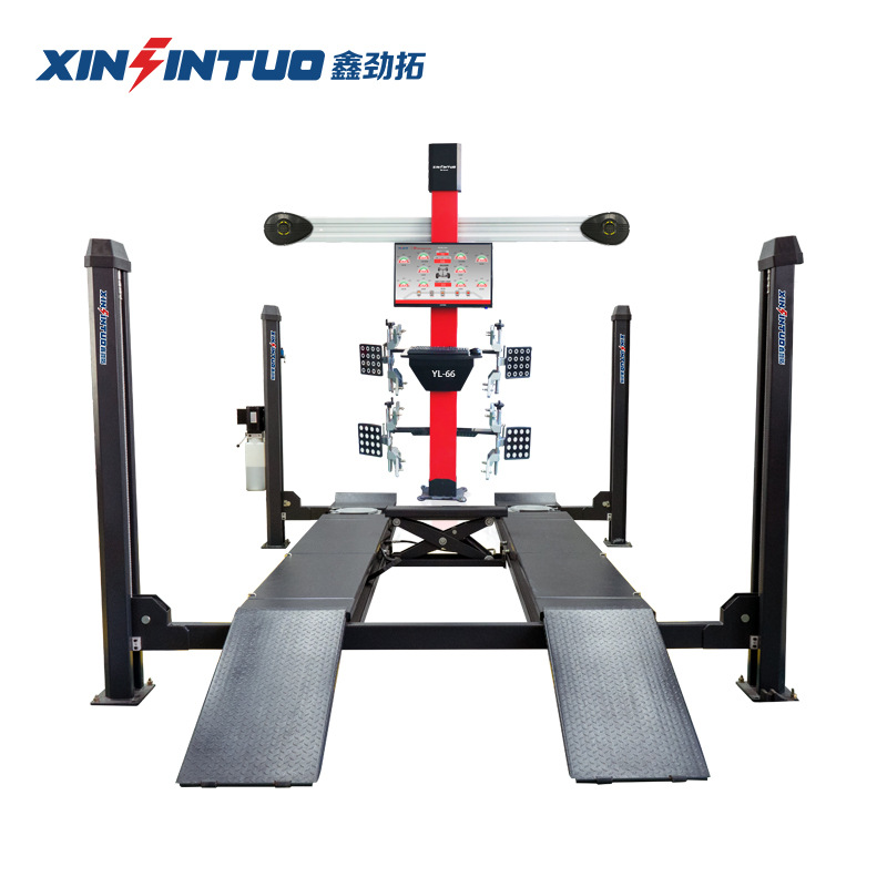 Jintuo 3D Four-Wheel Locator Four-Column Lift Lift Car Tire Positioning Repair Equipment Complete Set
