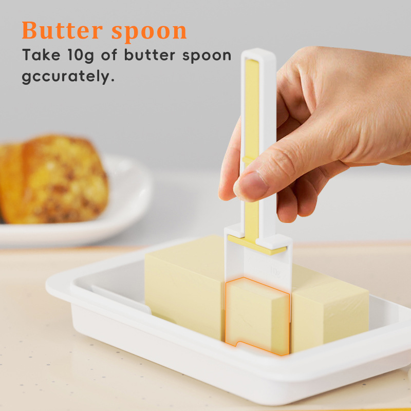 Butter Split Storage Box with Lid Cheese Cheese Box Cutter Storage Box Refrigerator Butter Box Cross-border New Product
