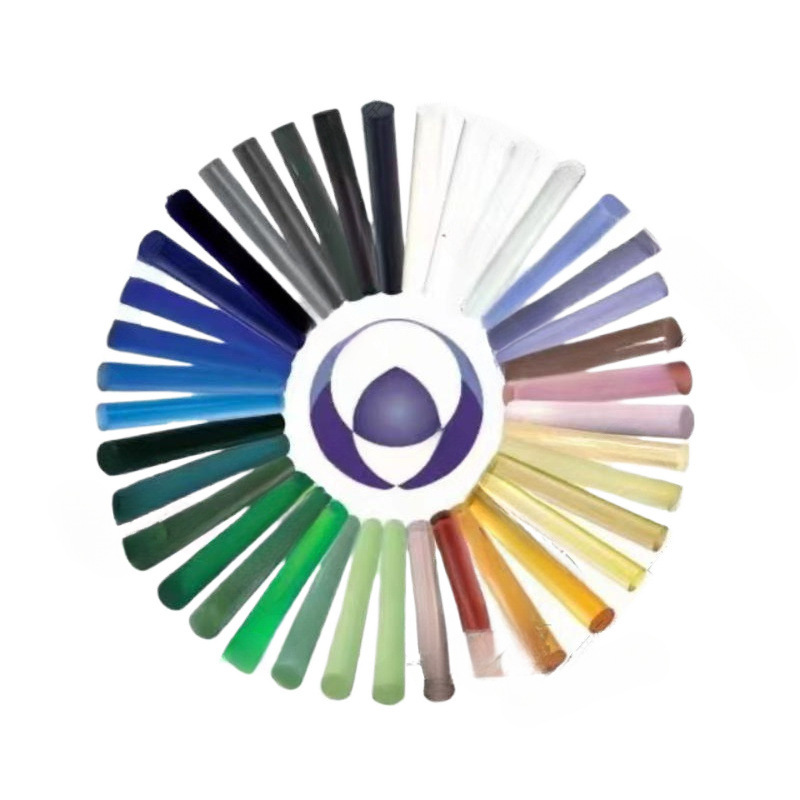 High Borosilicate Glass Rod Colored Glass Lampwork Glass Can Be Fired Hard Material Handmade DIY Raw Material Colored Glass Rod Solid