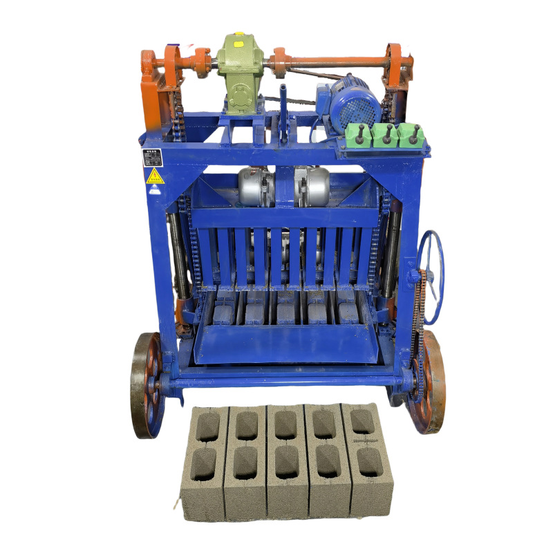 4-35 type big wheel mobile cement brick making machine free of pallet concrete block brick making machine mould semi-automatic brick making machine