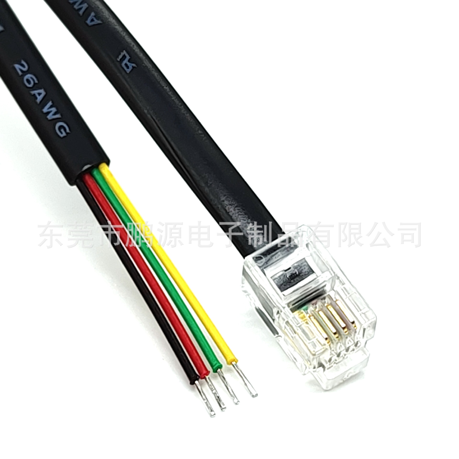 Telephone Line 20251 Flat RJ9/RJ10 Telephone Line 4P4C Telephone Line Tinned Telephone Line