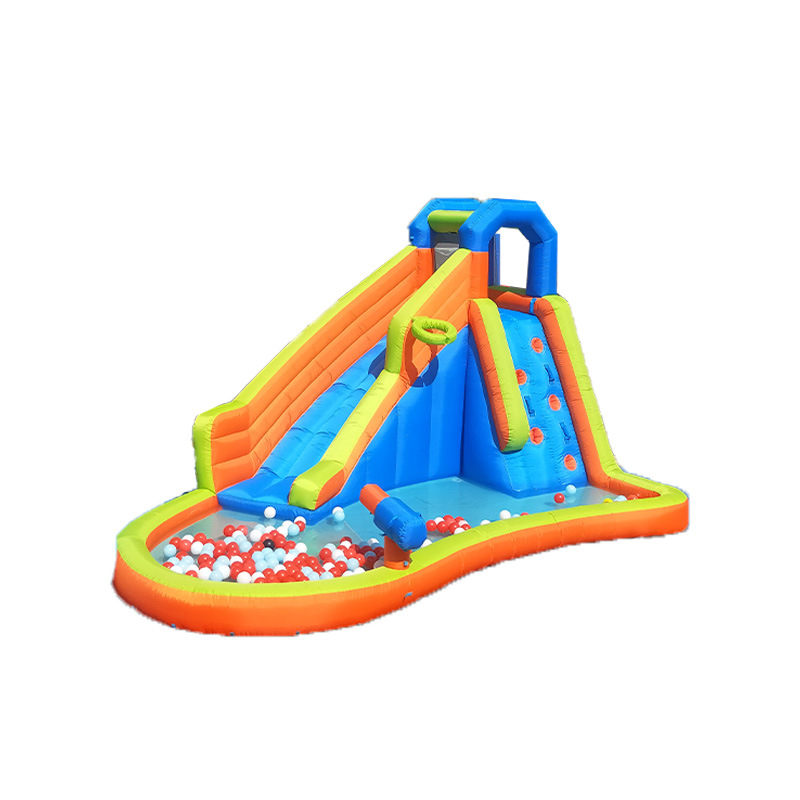 Manufacturer Wholesale Oxford Cloth Inflatable Castle Small Household Indoor and Outdoor Children's Trampoline Small Trampoline Slide