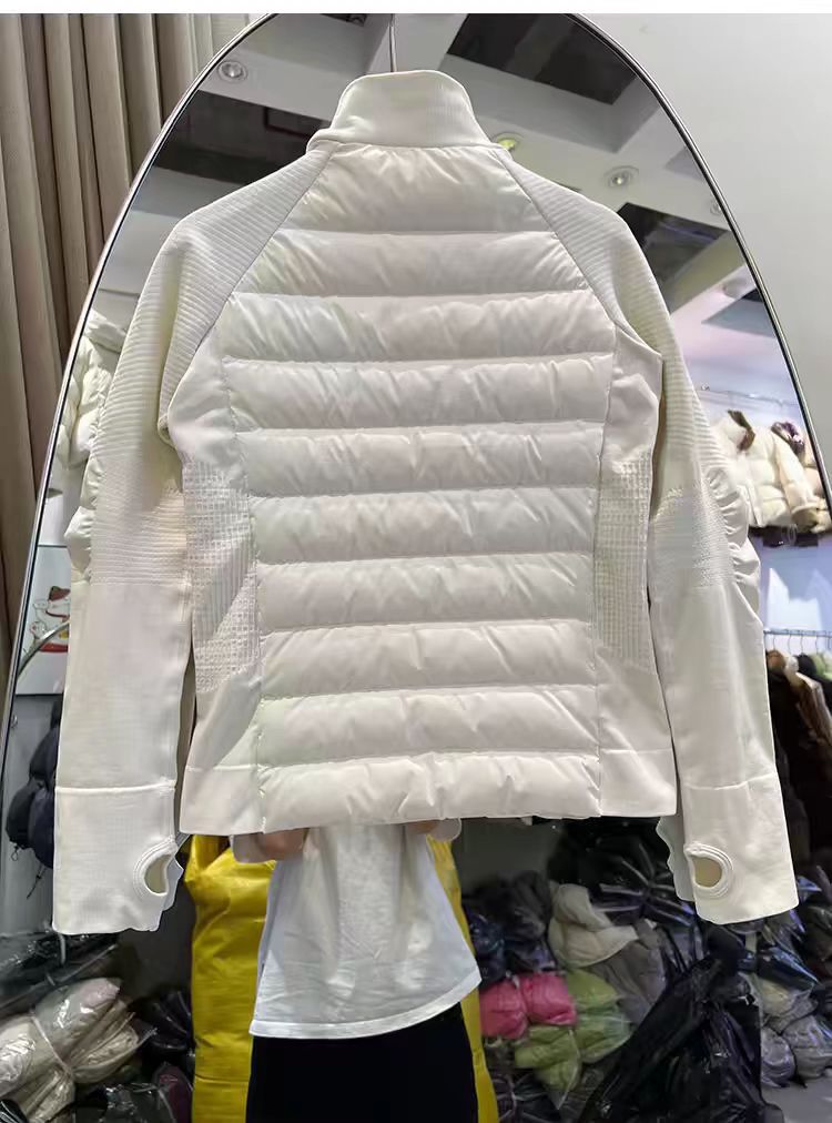 2025 New Lulu Same Style Classy 90 White Duck down Sports Yoga down Jacket Women's Lightweight Outdoor Sports Jacket