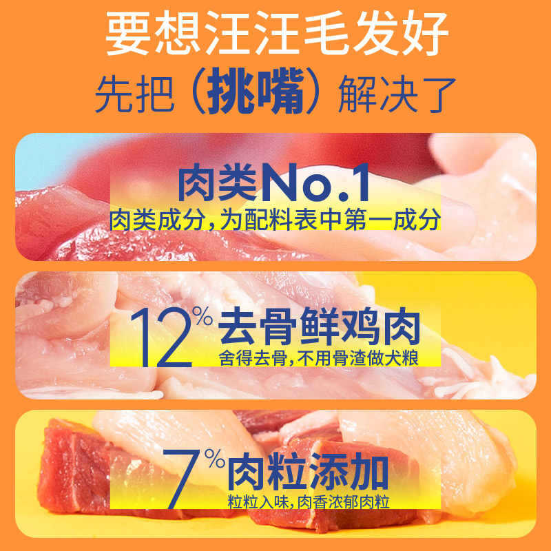 Crazy puppy small blue bag 1.5kg3kg teddy dog food puppy bear Corgi Chai dog method fight small dog adult dog