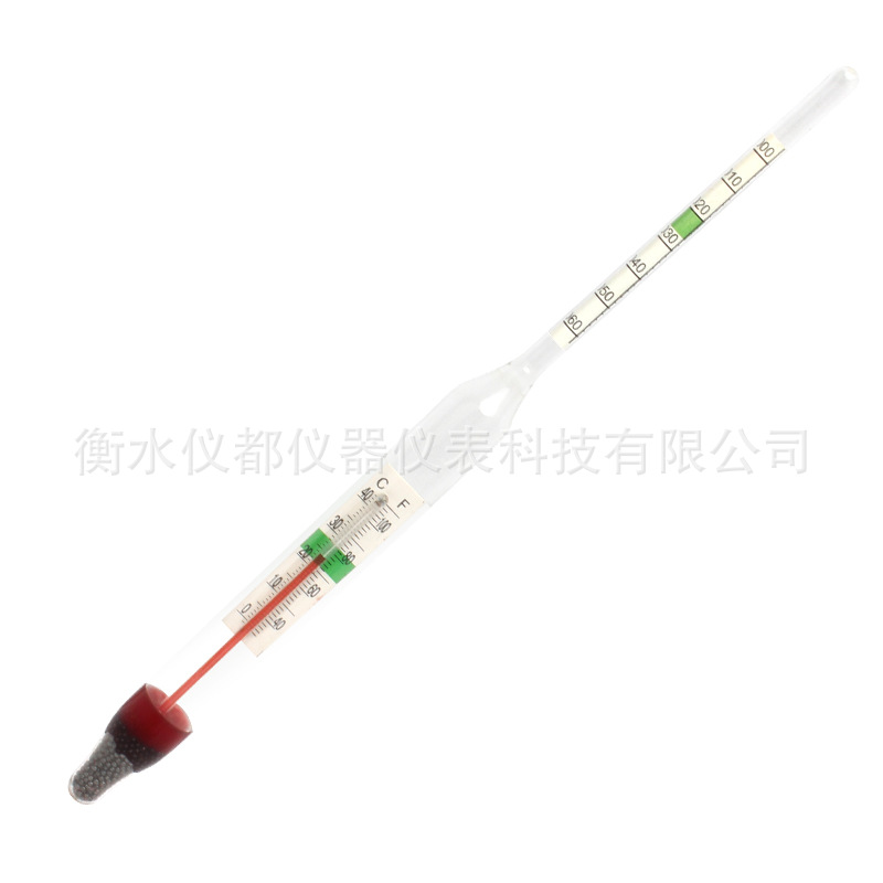 Salinity Meter Glass Seawater Hydrometer Attached Temperature Seawater Density Meter Aquaculture Salinity Meter Alcohol Meter Wholesale