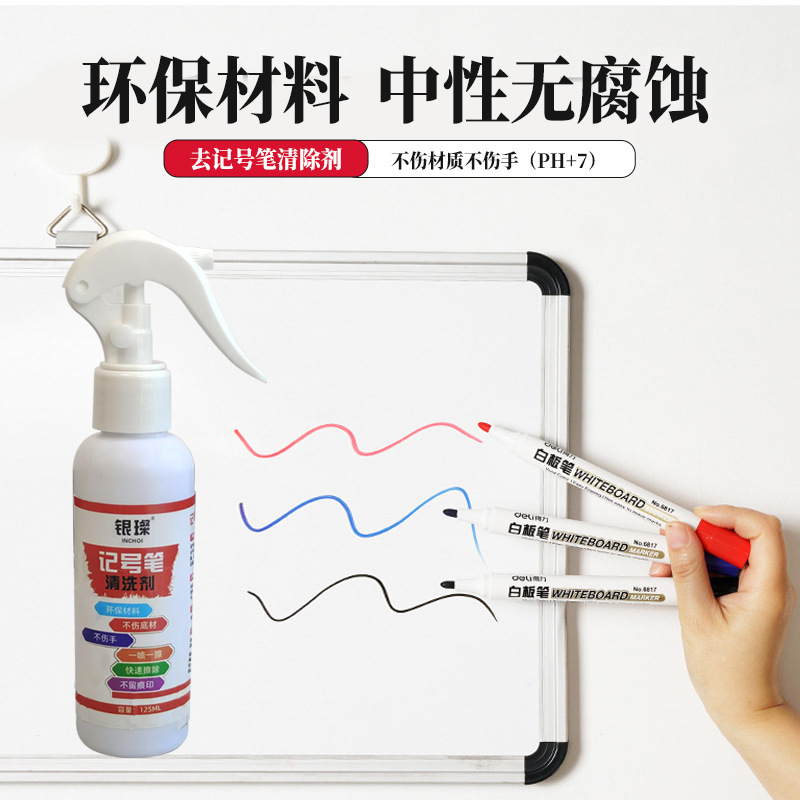 Мощный очиститель для удаления маркеров, очиститель для белых досок, нейтральный ластик для маркеров с большим наконечником на масляной основе