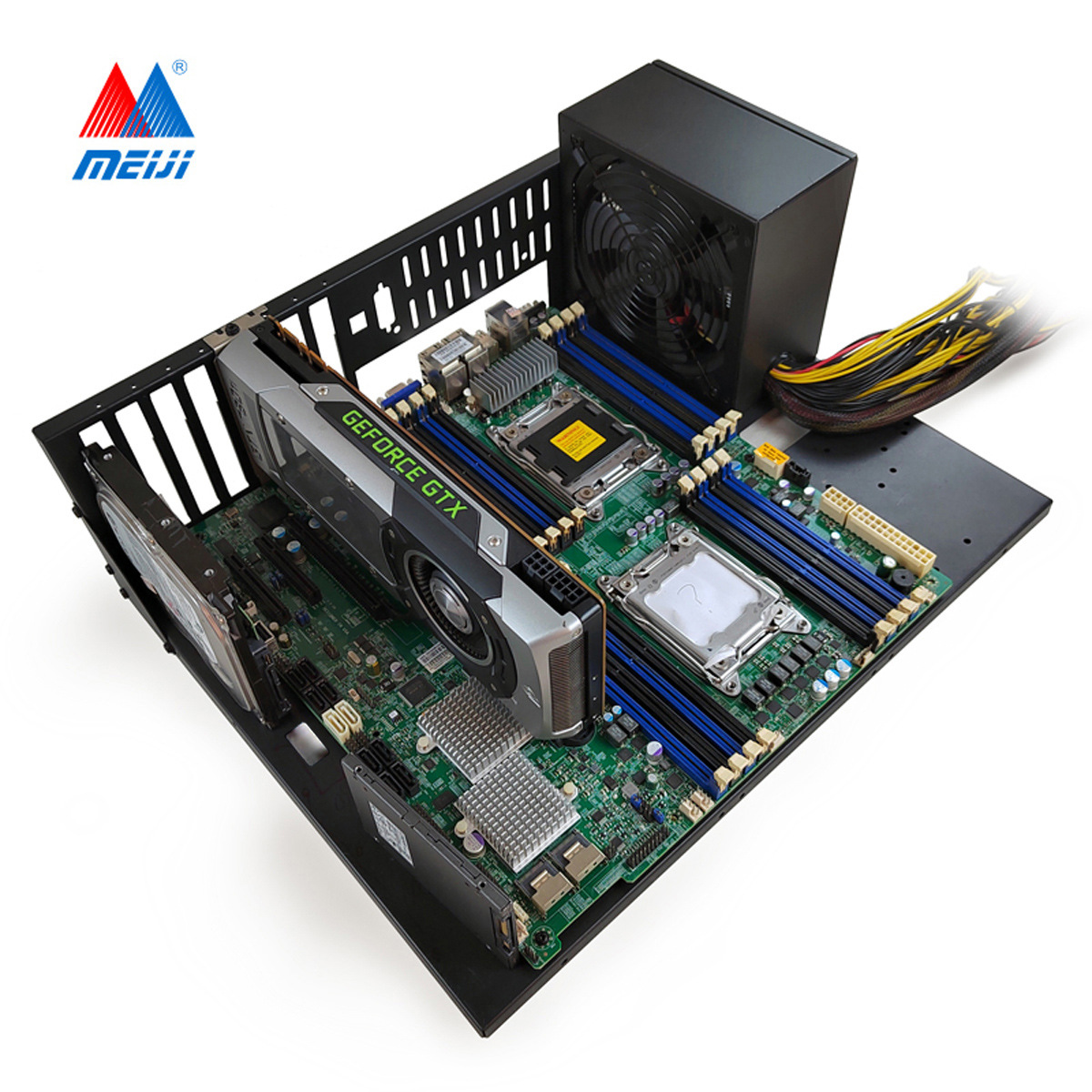 Meiji ATX/E-ATX Open Chassis, X79X99 Dual Server Motherboard Bracket Fixing Bracket 3rd Generation