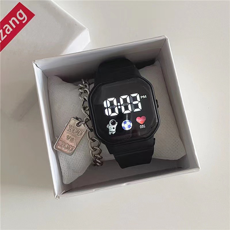 Technological Watch Female Ins High-Looking Student Party Simple Fashion Niche Unicorn Waterproof Digital Watch Wholesale