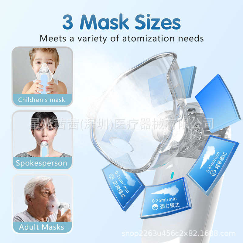 Handheld Atomizer Ultrasonic Spray Medical Atomizer Household Children's Silent Portable Atomizer Cross-Border Foreign Trade